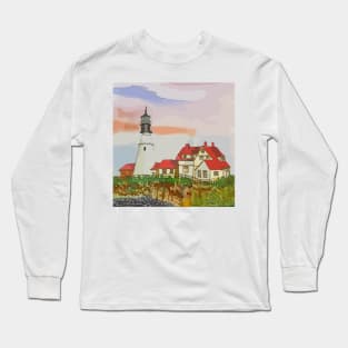 Portland Head Lighthouse, Cape Elizabeth, Maine Long Sleeve T-Shirt